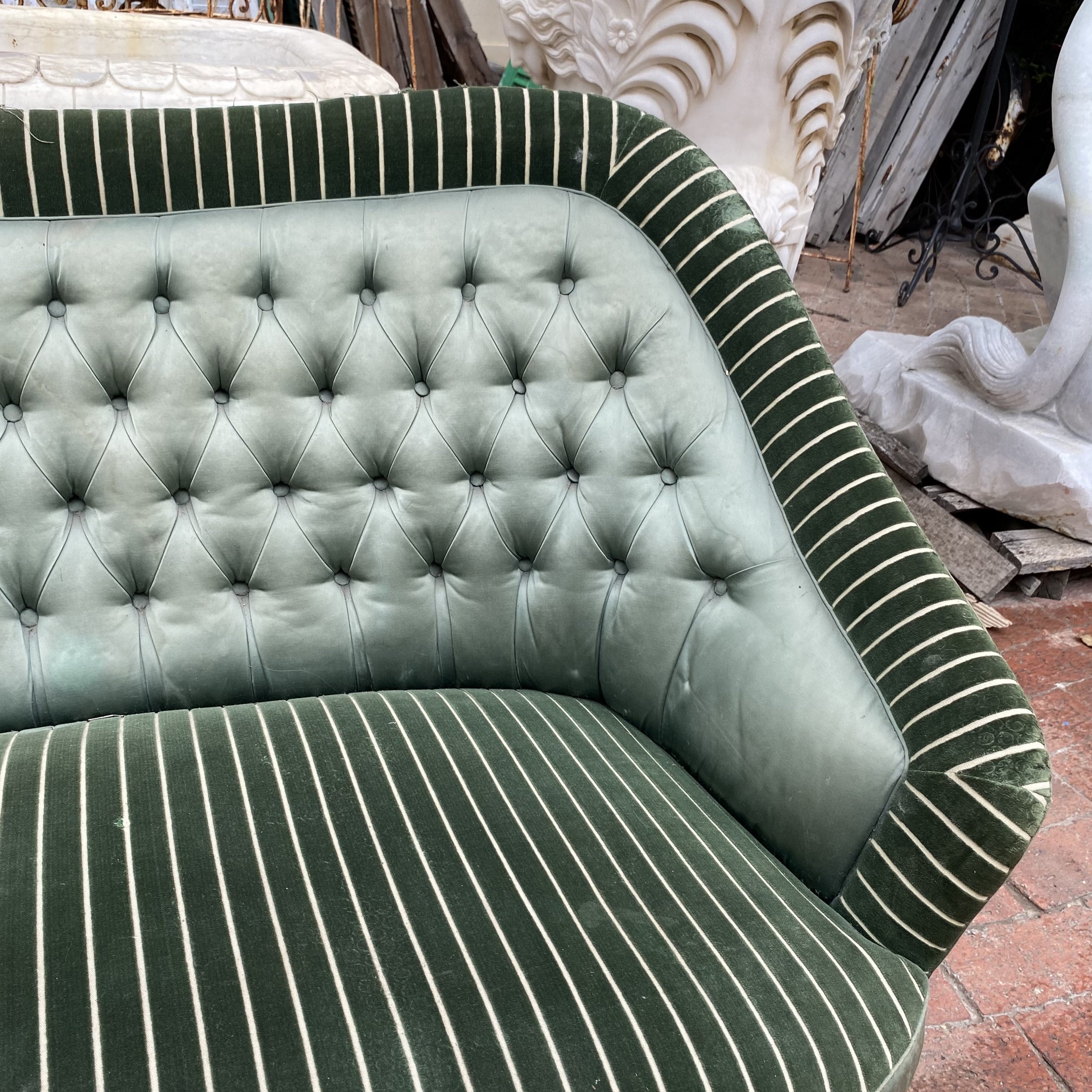 Sassy Sage Green Vintage Sofa