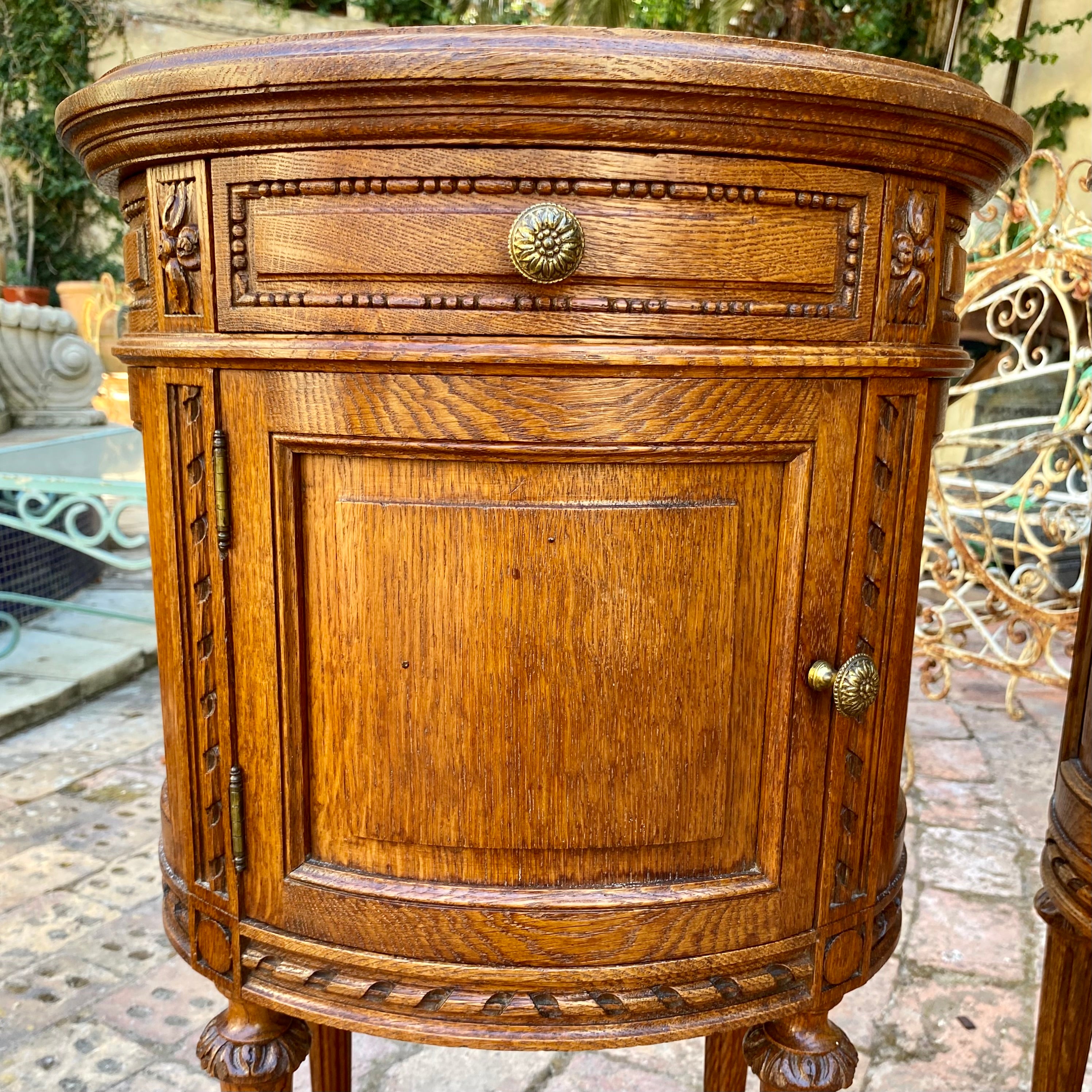 Stunning Pair of Empire Era Bedside Pedestals