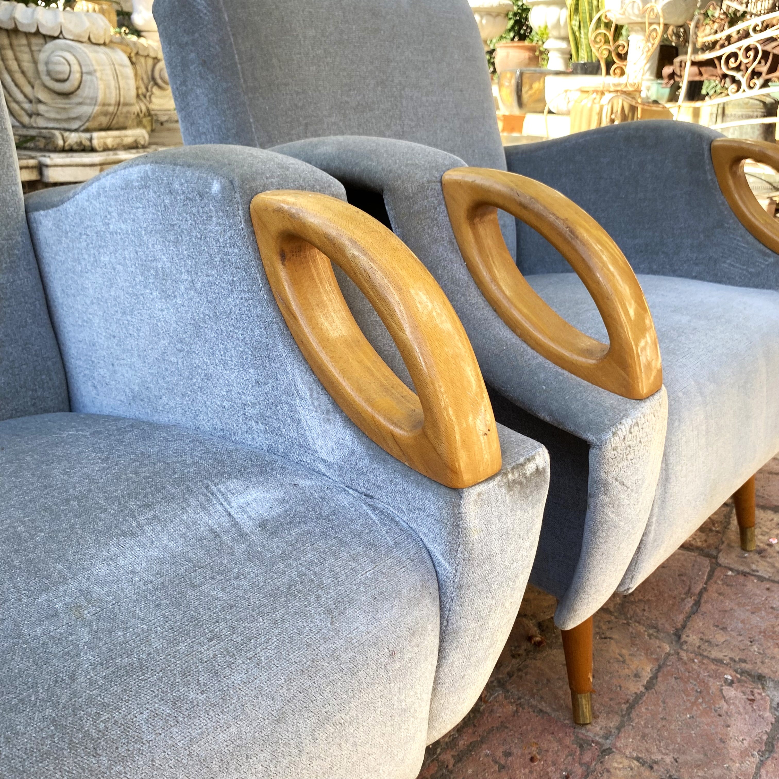 Pair of Vintage Mid-Century Armchairs