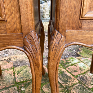 Antique French Oak Pedestals