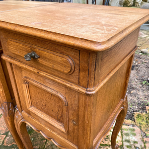 Antique French Oak Pedestals