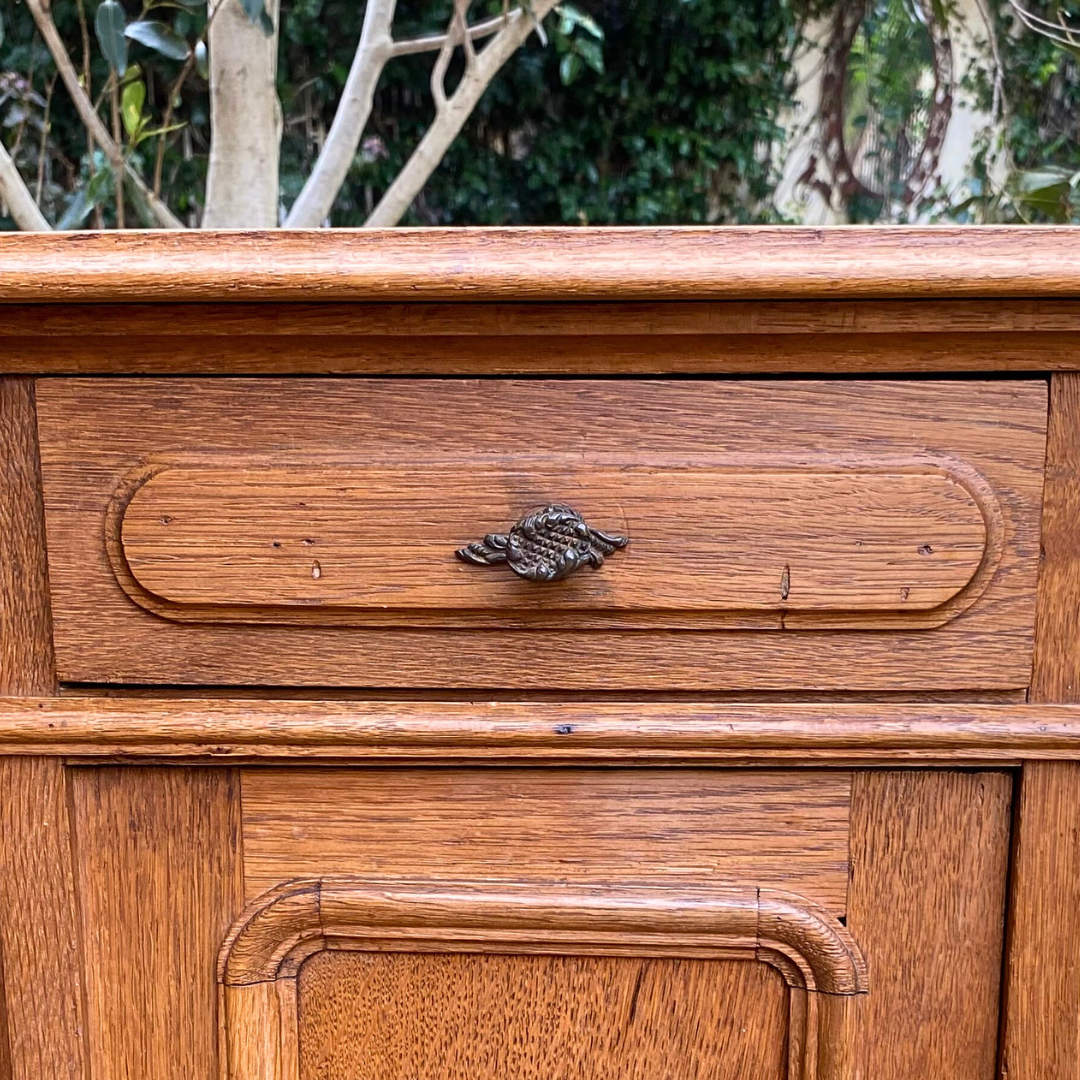 Antique French Oak Pedestals