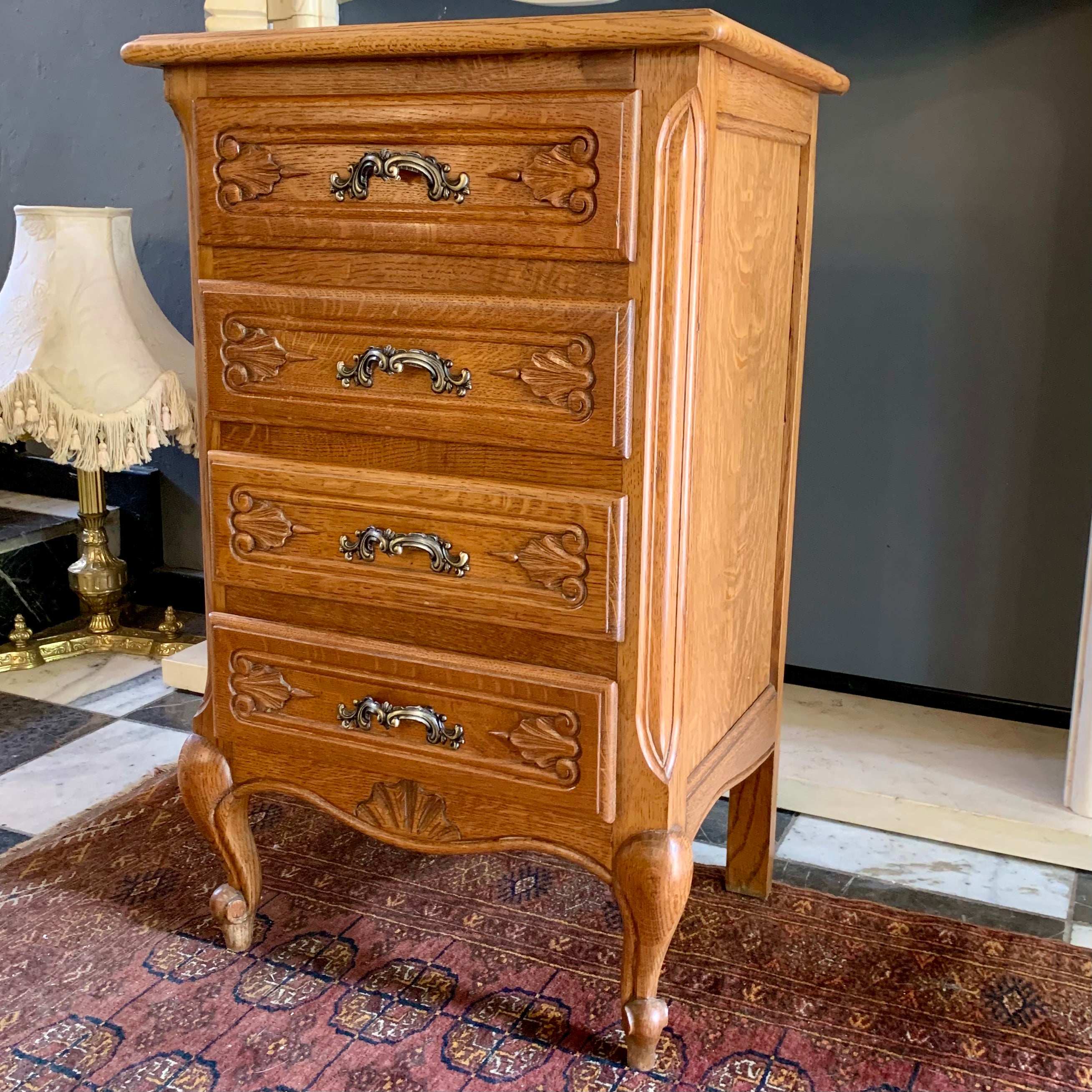 Small Antique Oak Chest of Drawers -SOLD