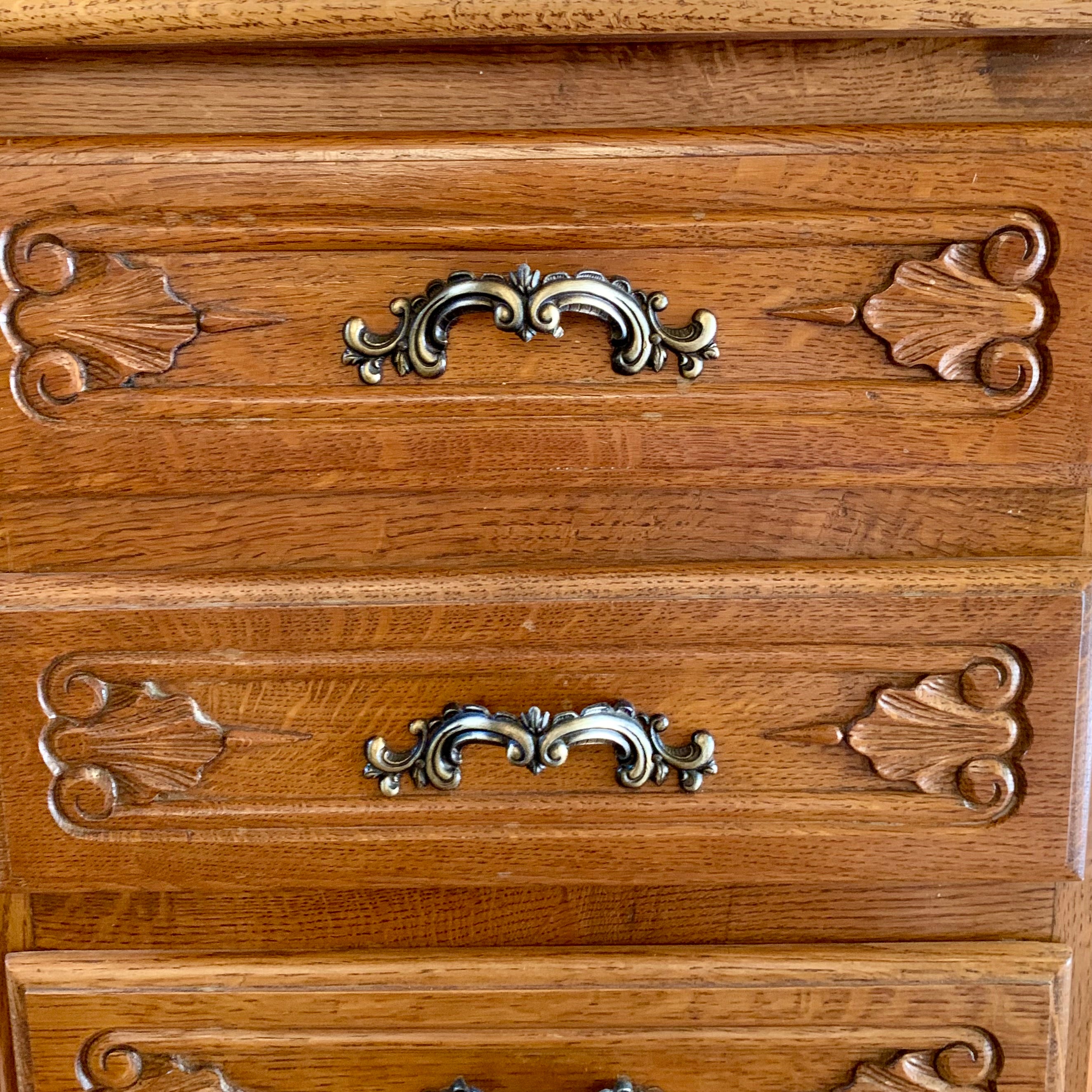 Small Antique Oak Chest of Drawers -SOLD