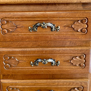 Small Antique Oak Chest of Drawers -SOLD