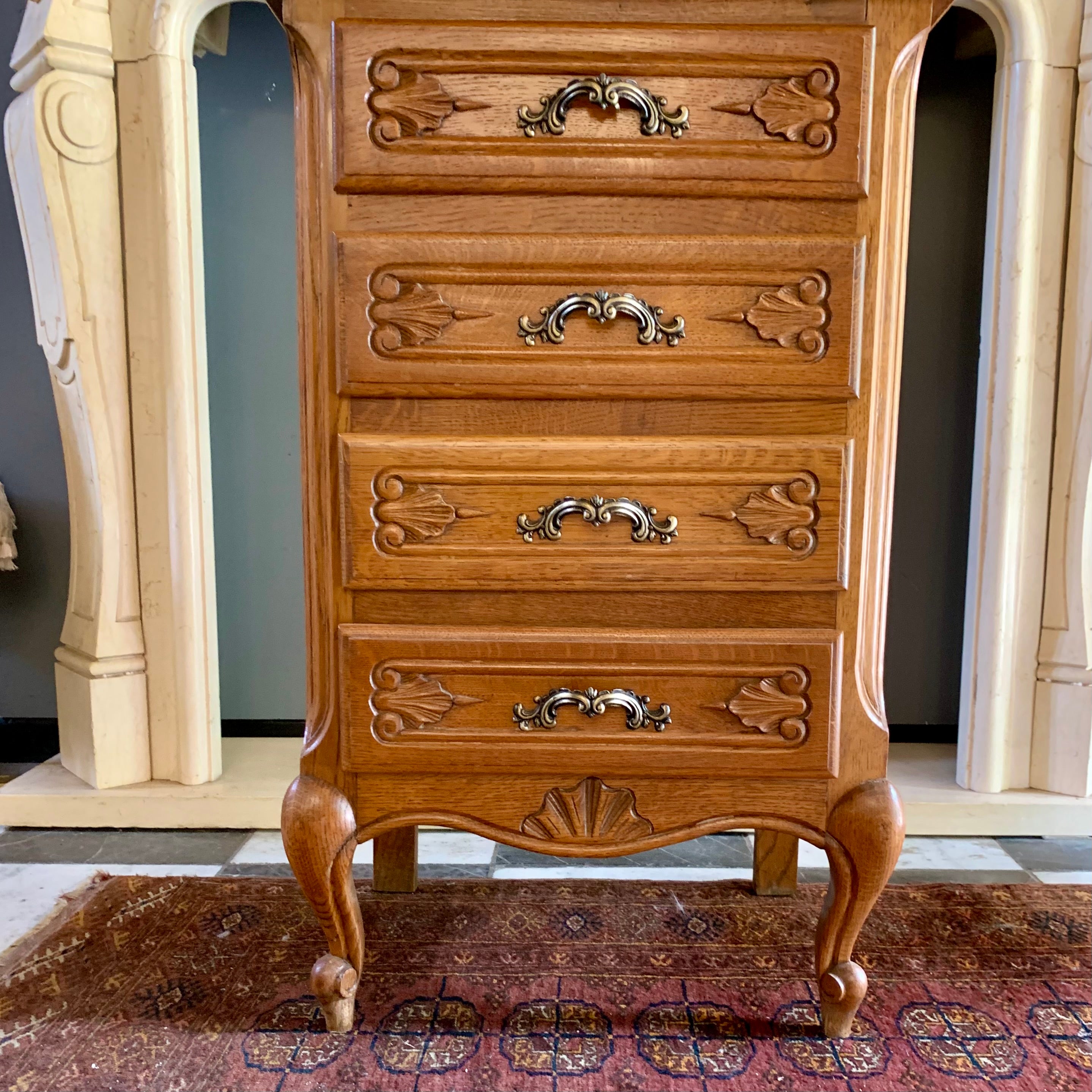 Small Antique Oak Chest of Drawers -SOLD