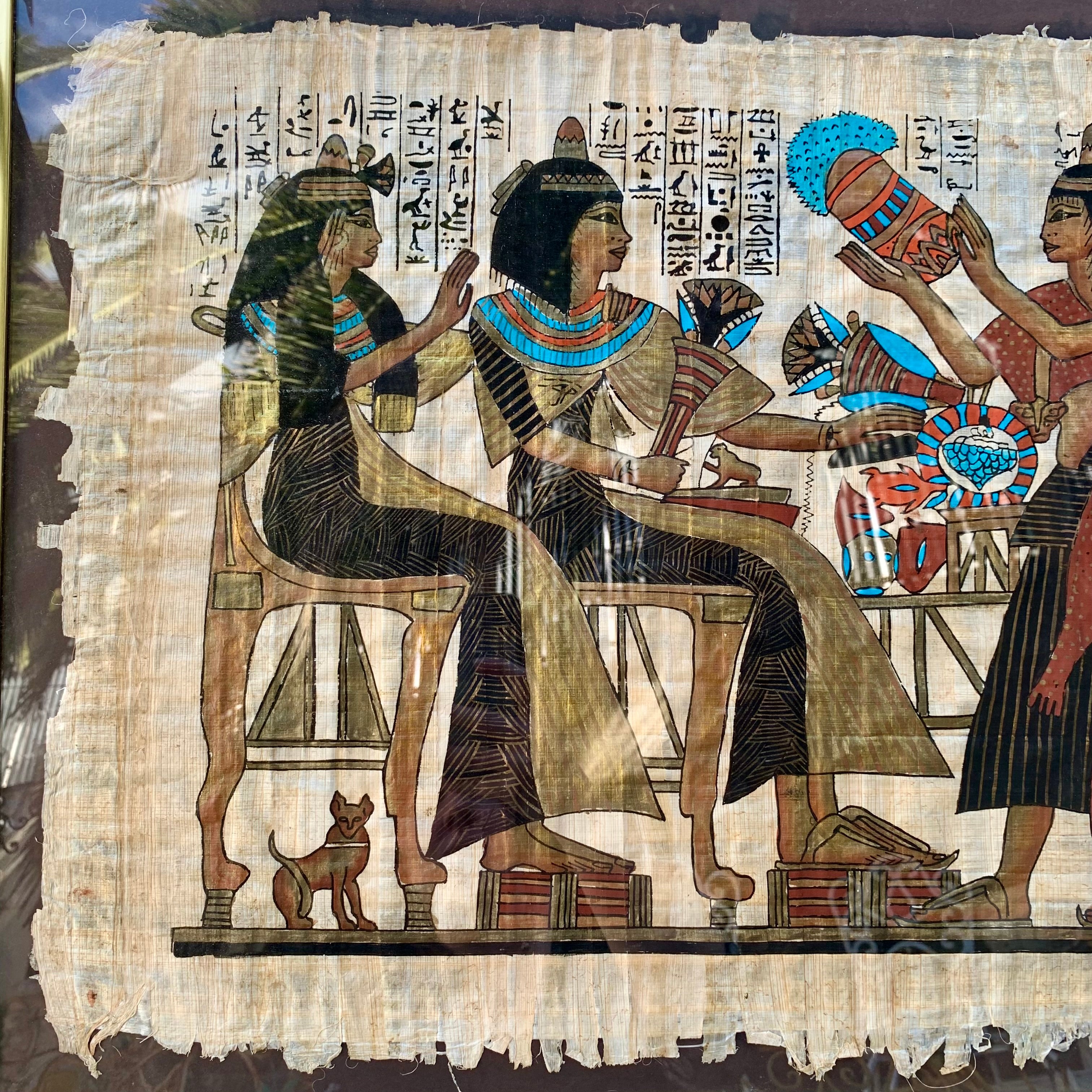 Antique Egyptian Papyrus Artwork