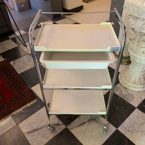 White Vintage Medical Trolley