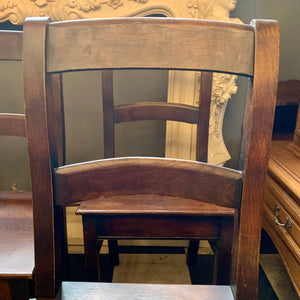 Beautiful Antique French Oak Dining Chairs