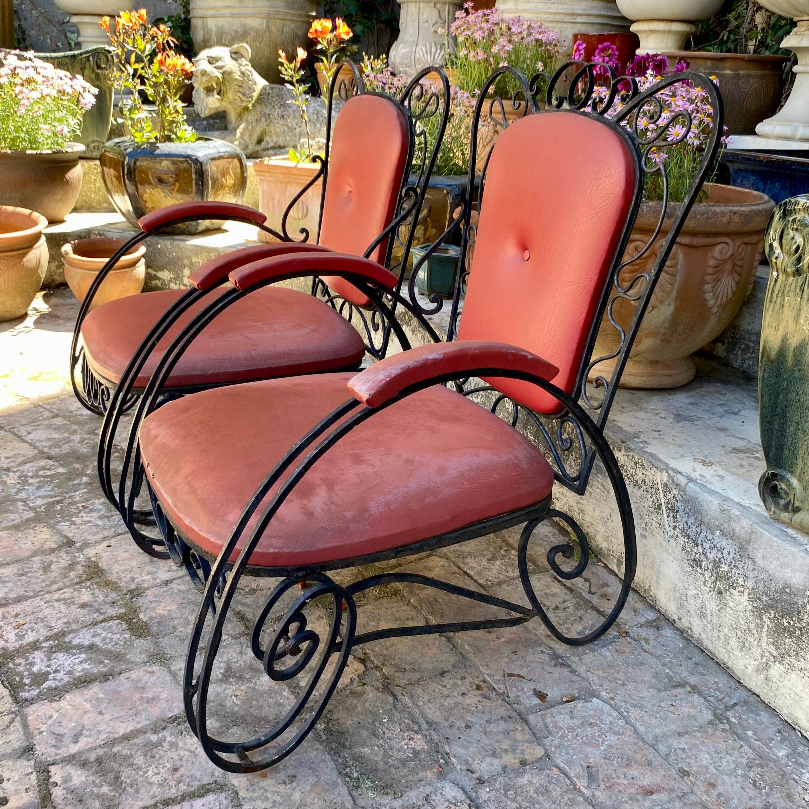 Wrought Iron Outdoor Arm Chair