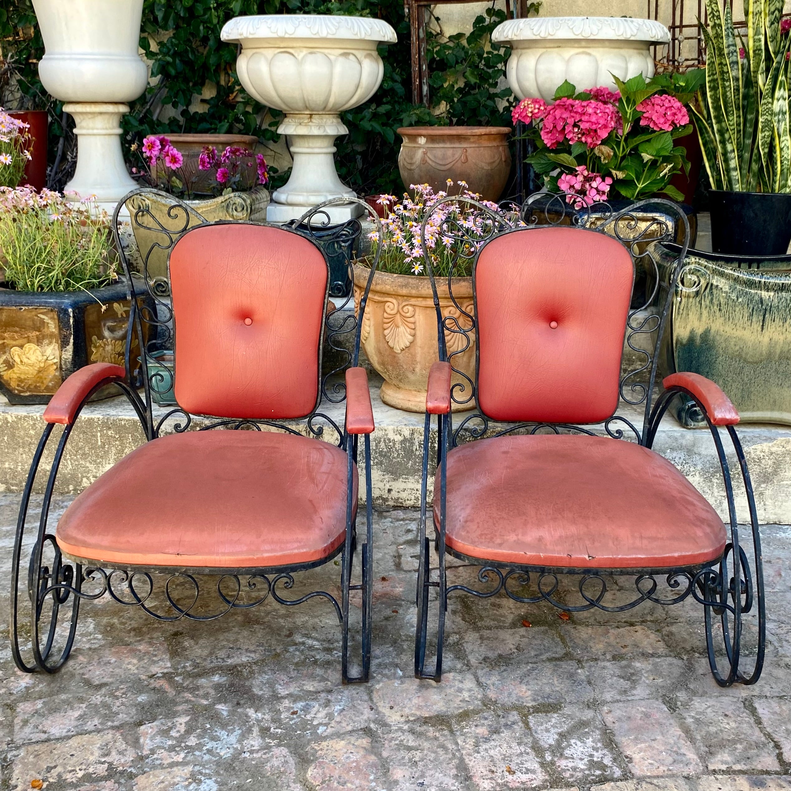 Wrought Iron Outdoor Arm Chair