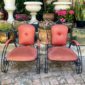 Wrought Iron Outdoor Arm Chair