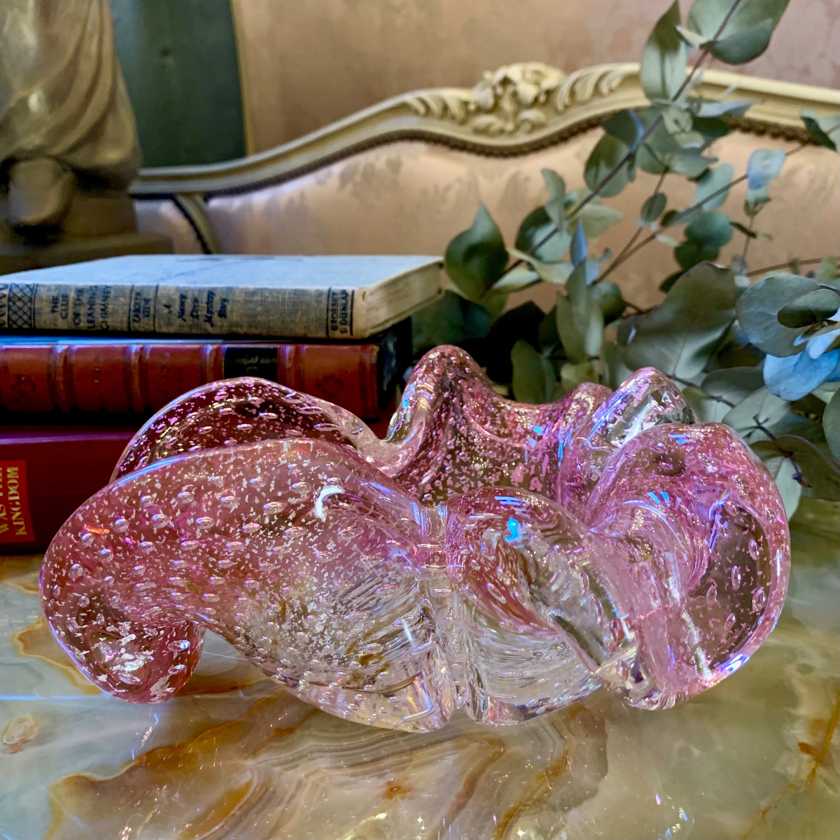 Sweet Subtle Pink Murano Ashtray