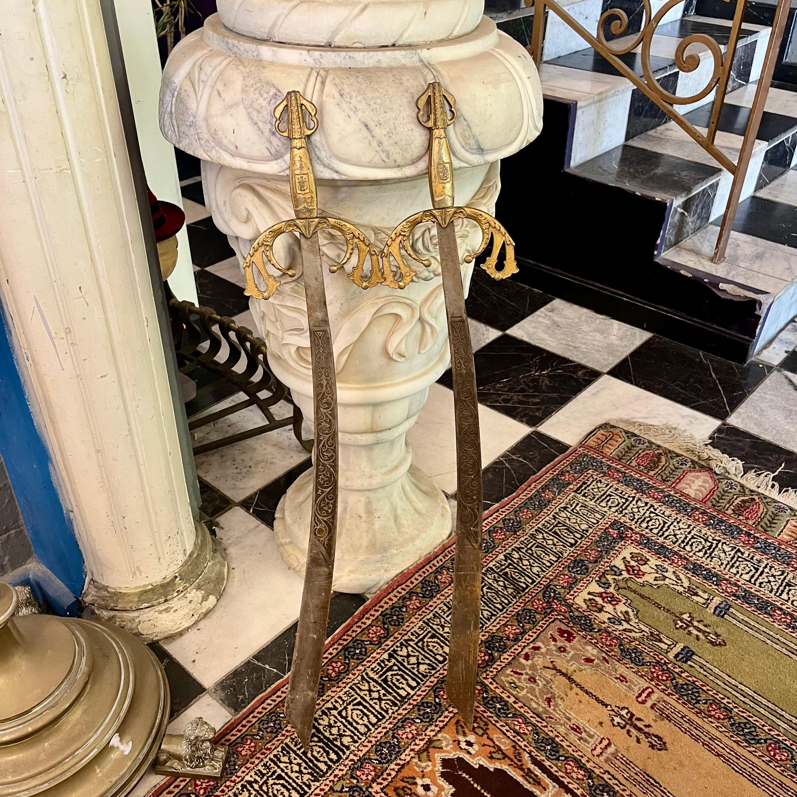 Pair of Antique Decorative Swords