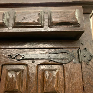 Smaller Antique Oak Spanish Cabinet