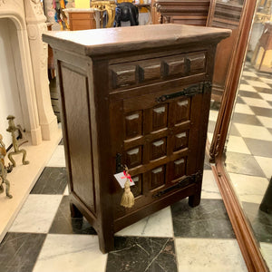 Smaller Antique Oak Spanish Cabinet