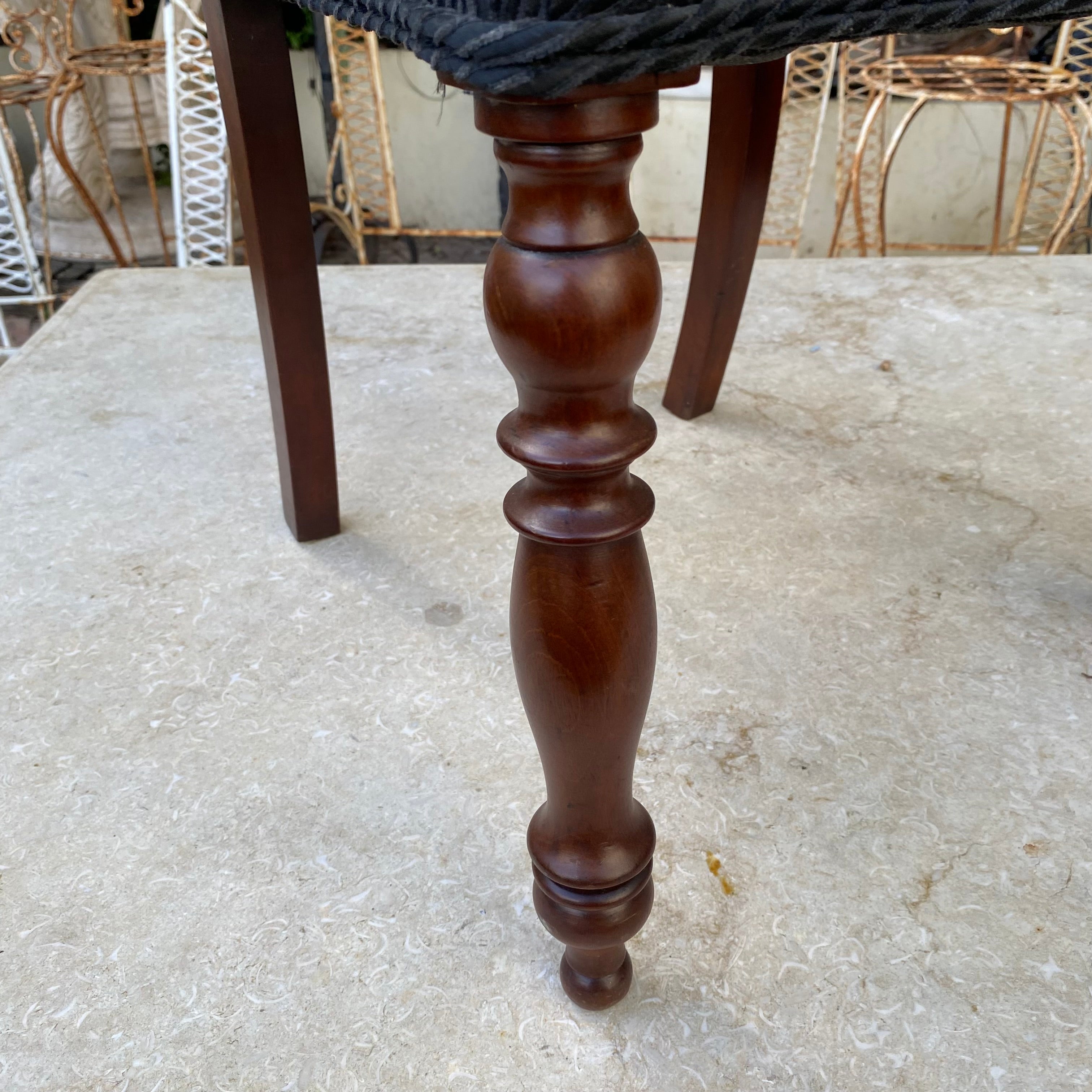 Set of Six Antique Carved Mahogany Dining Chairs