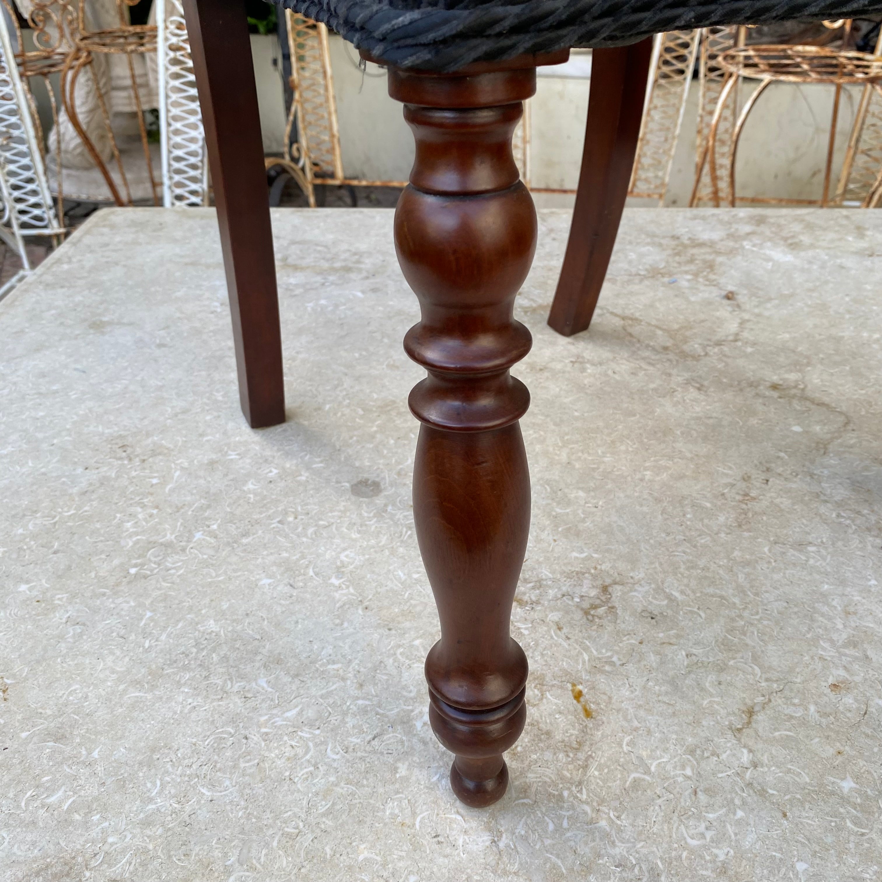 Set of Six Antique Carved Mahogany Dining Chairs