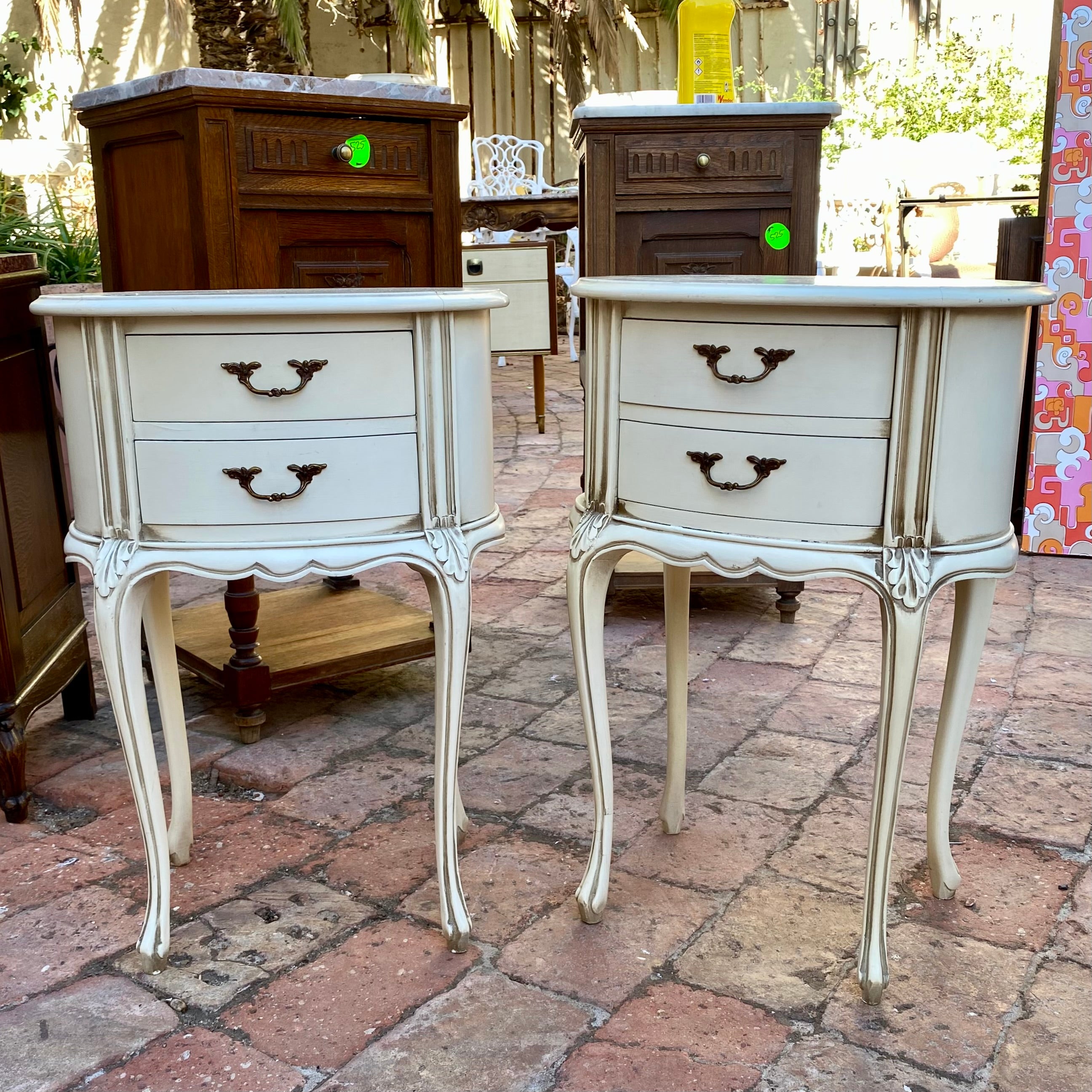 Dainty Pair of French Style Pedestals - SOLD