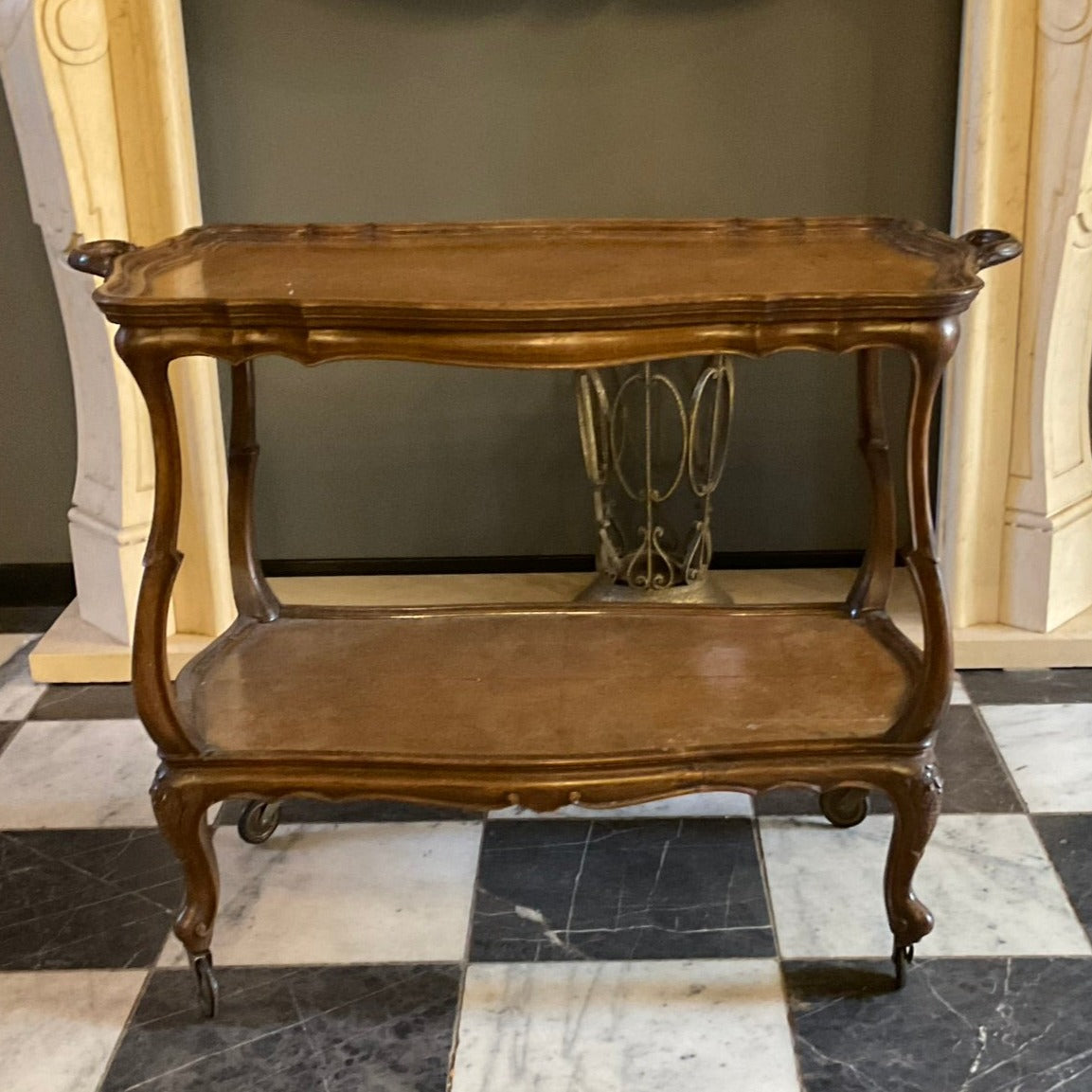 Vintage Wooden Drinks Trolley - SOLD