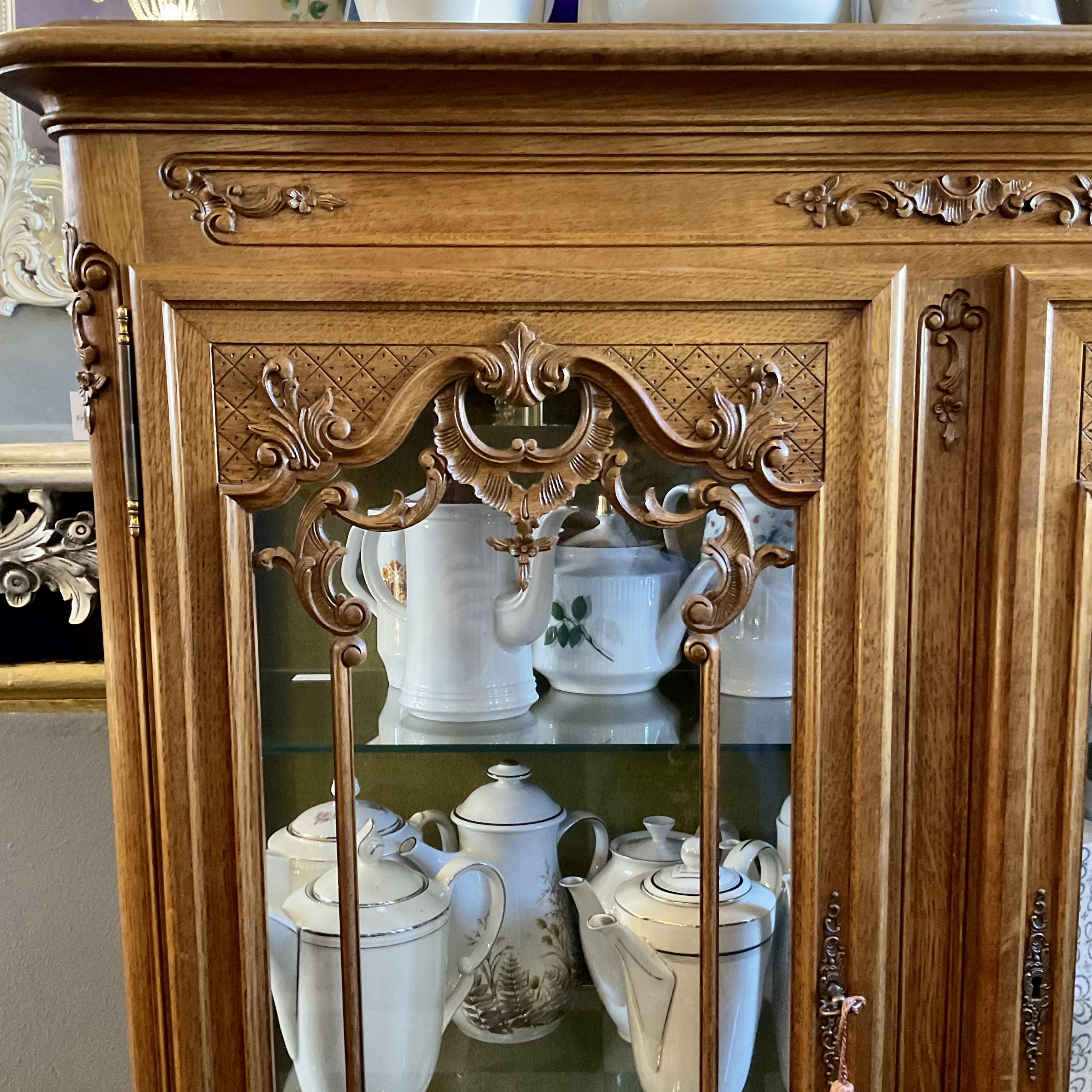 Antique French Oak Display Unit