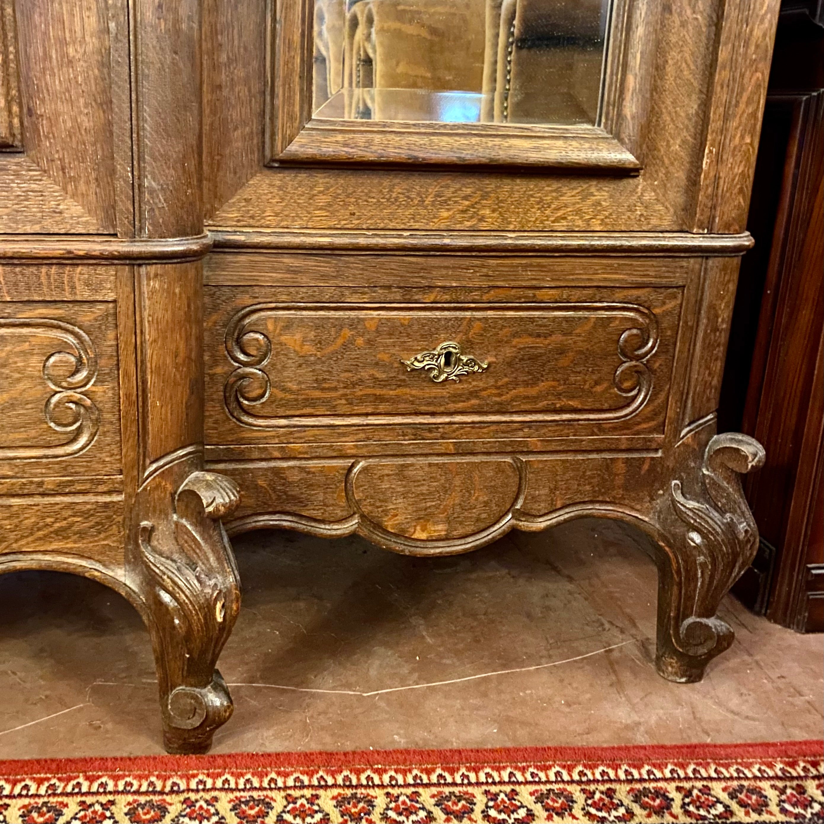 Large Antique Oak Armoire