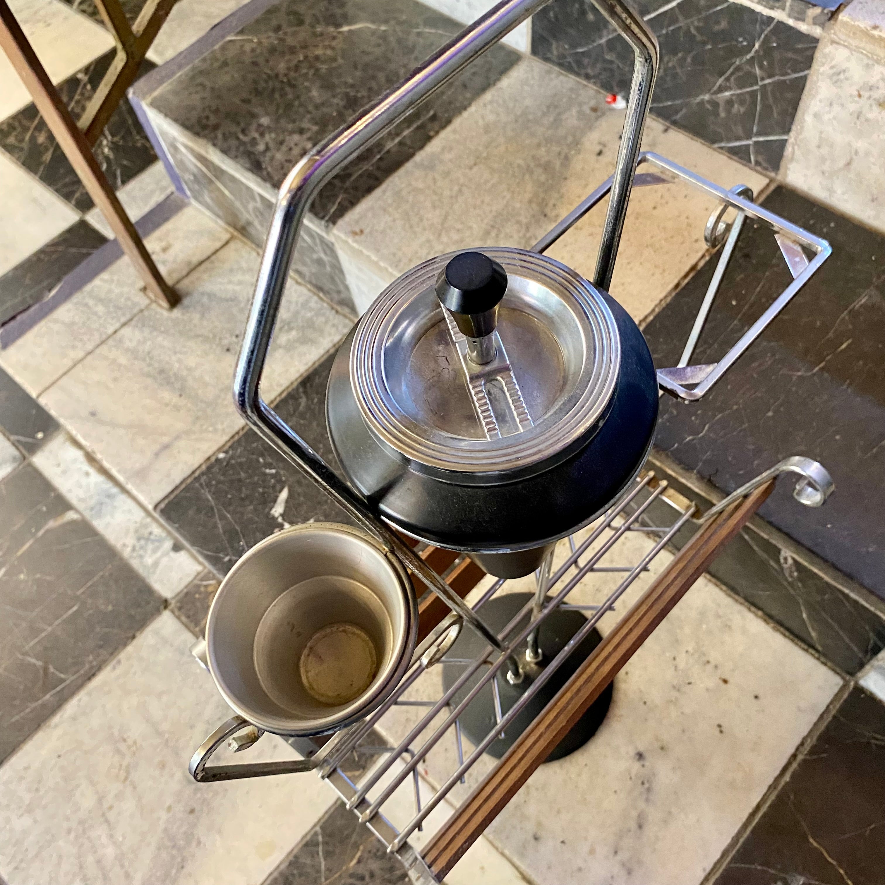 Vintage Ashtray and Magazine Stand