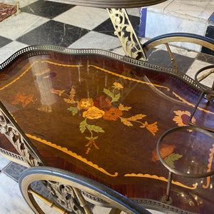 Beautiful Vintage Italian Inlaid Drinks Trolley - SOLD