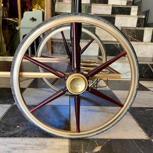 A Vintage Drinks Trolley with Brass Details - SOLD