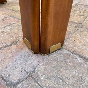 Set of 1960's Oak & Smoked Glass Coffee Table