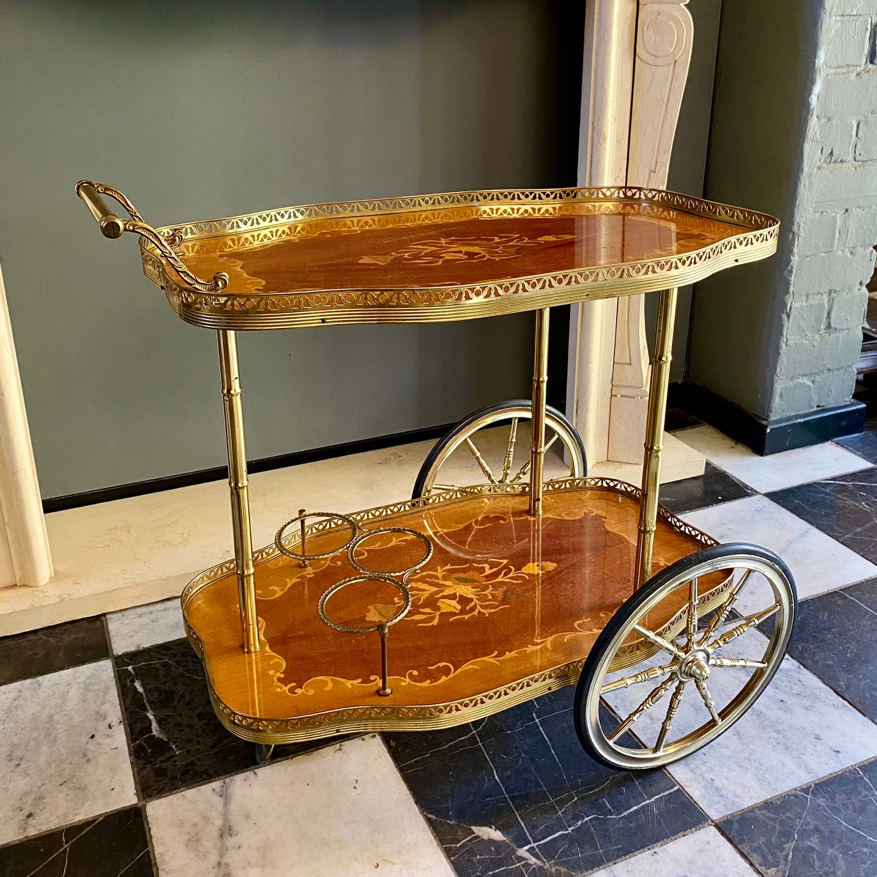 A Vintage Italian Drinks Trolley