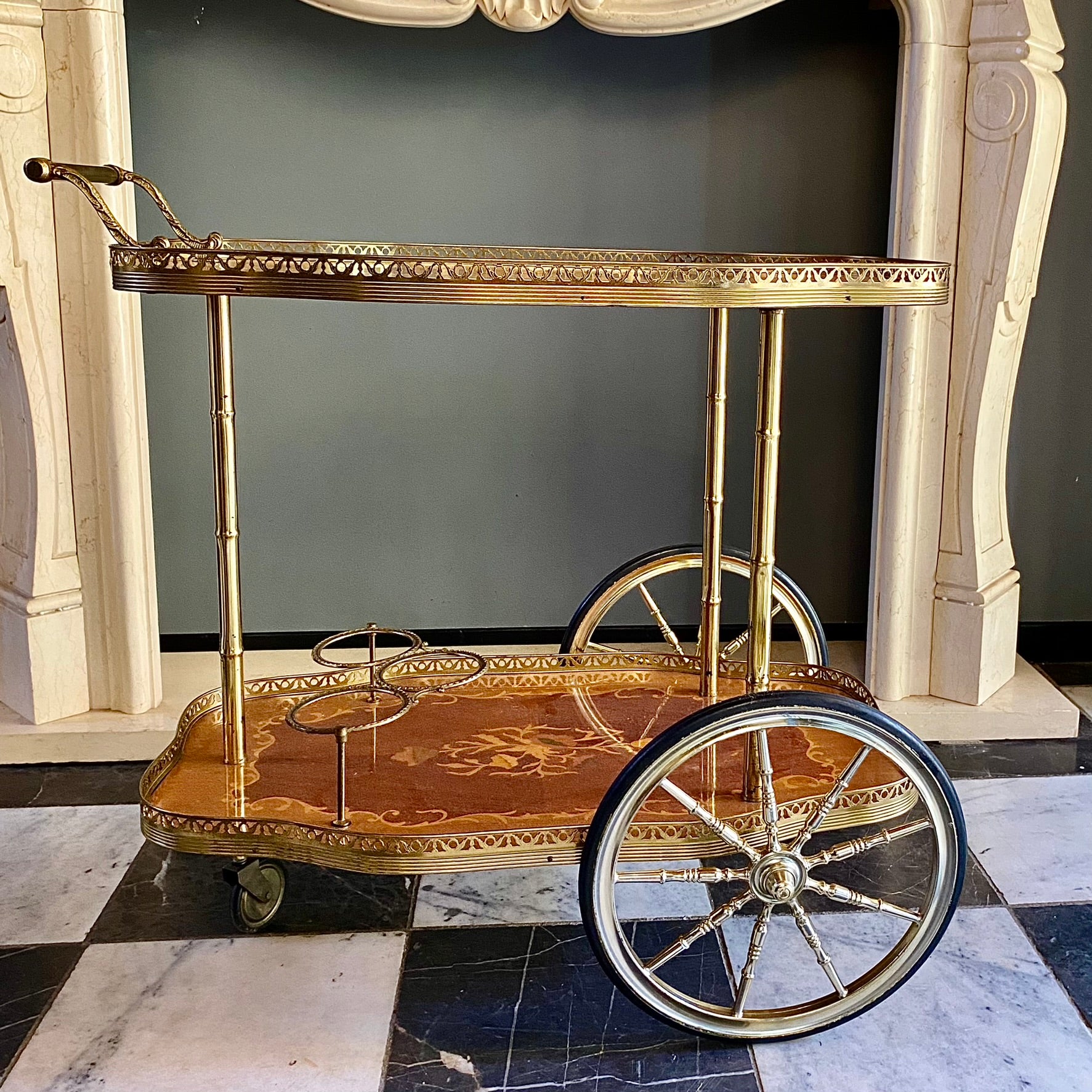 A Vintage Italian Drinks Trolley