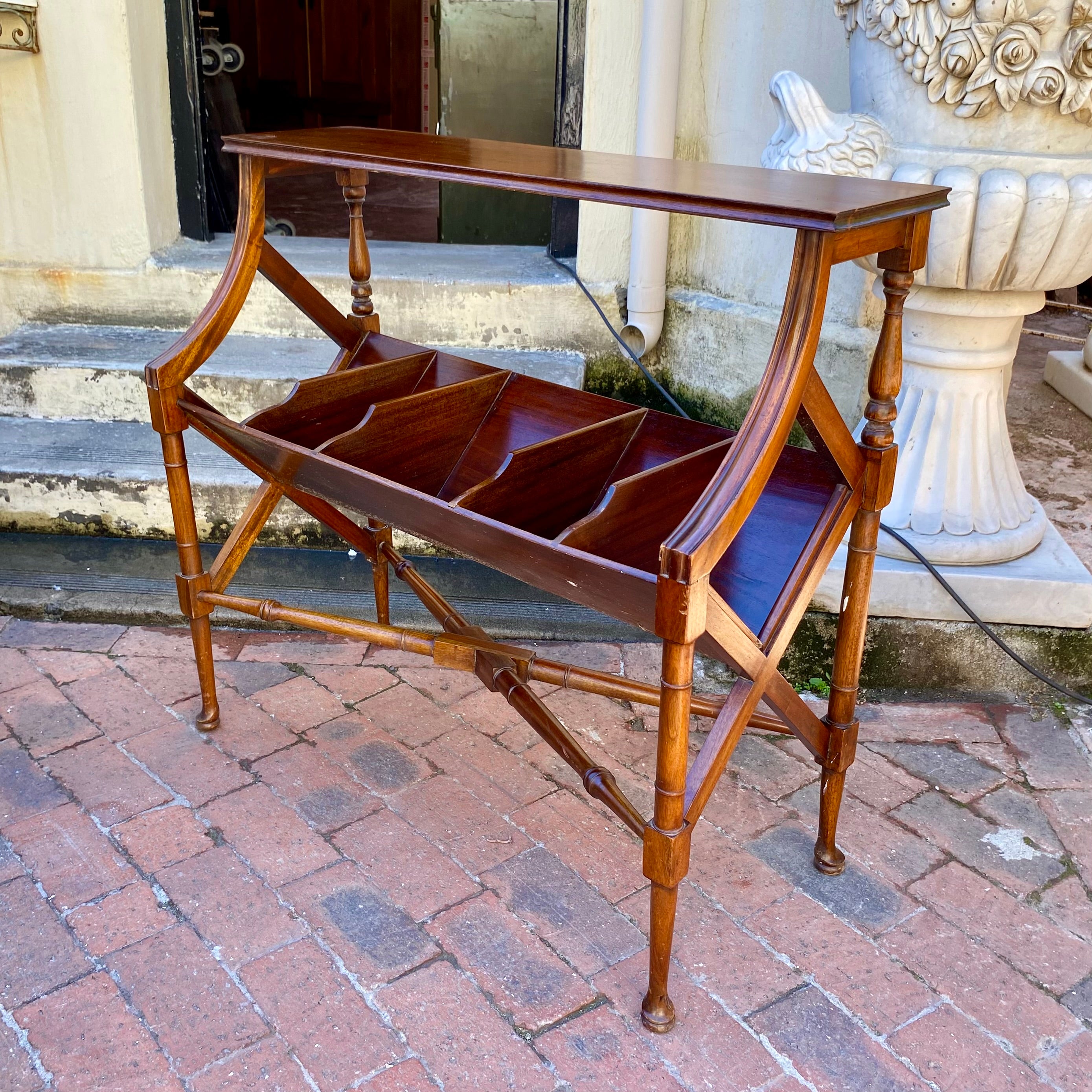 Antique Victorian Mahogany Book Stand - SOLD