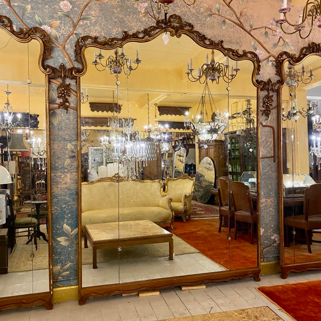 Incredible Antique Italian Ballroom Mirrors