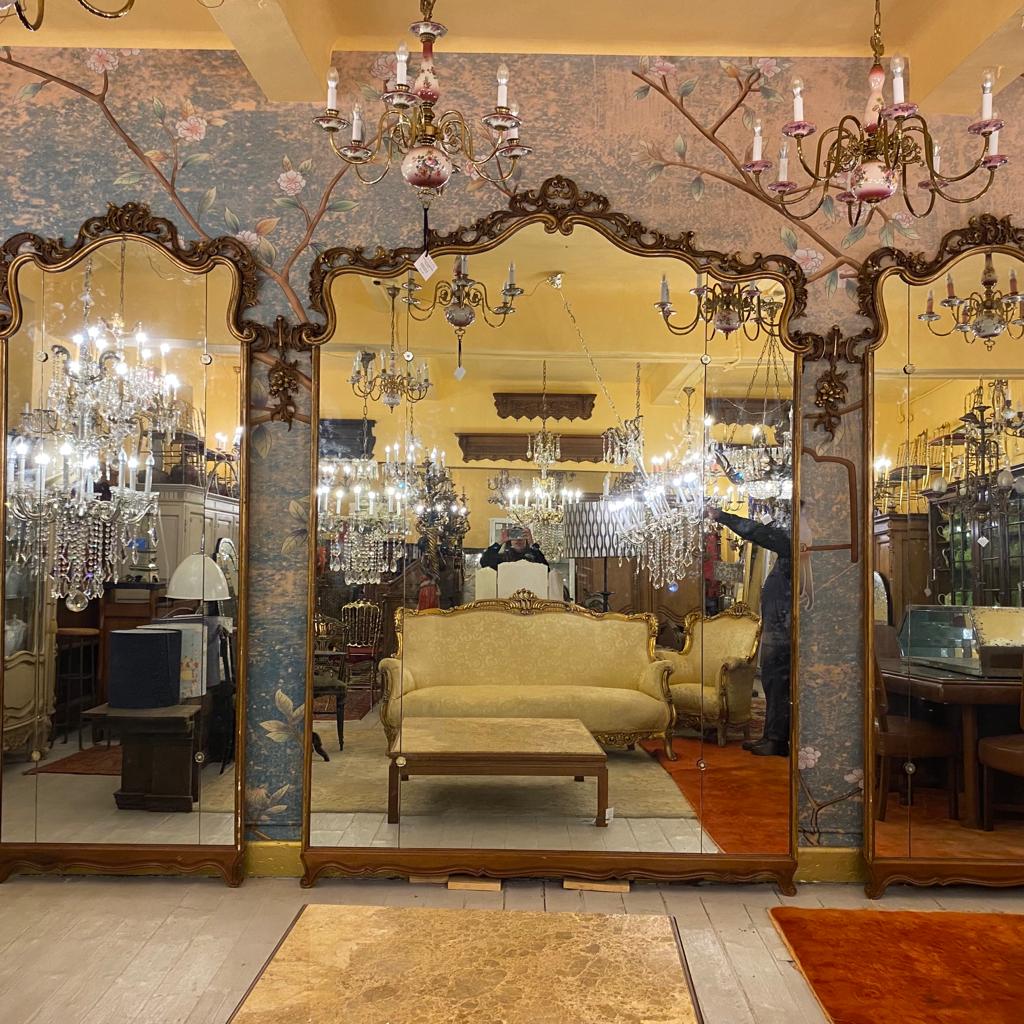 Incredible Antique Italian Ballroom Mirrors