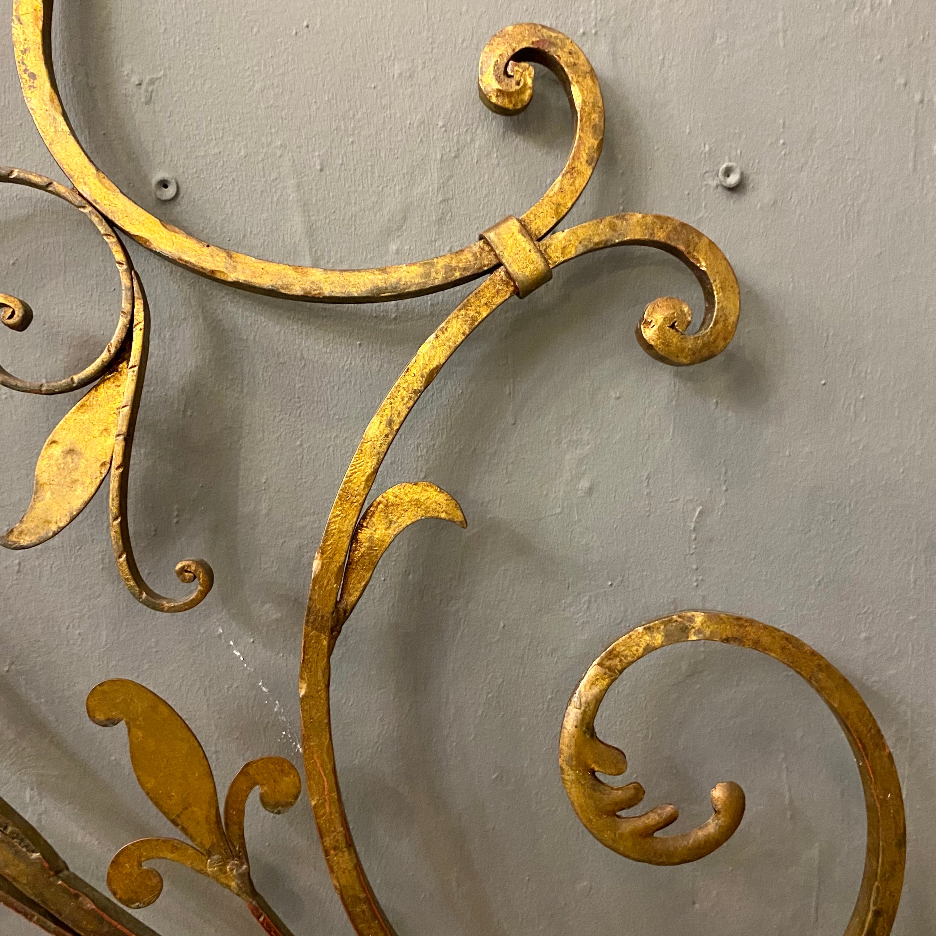 Antique French Gilt Headboard