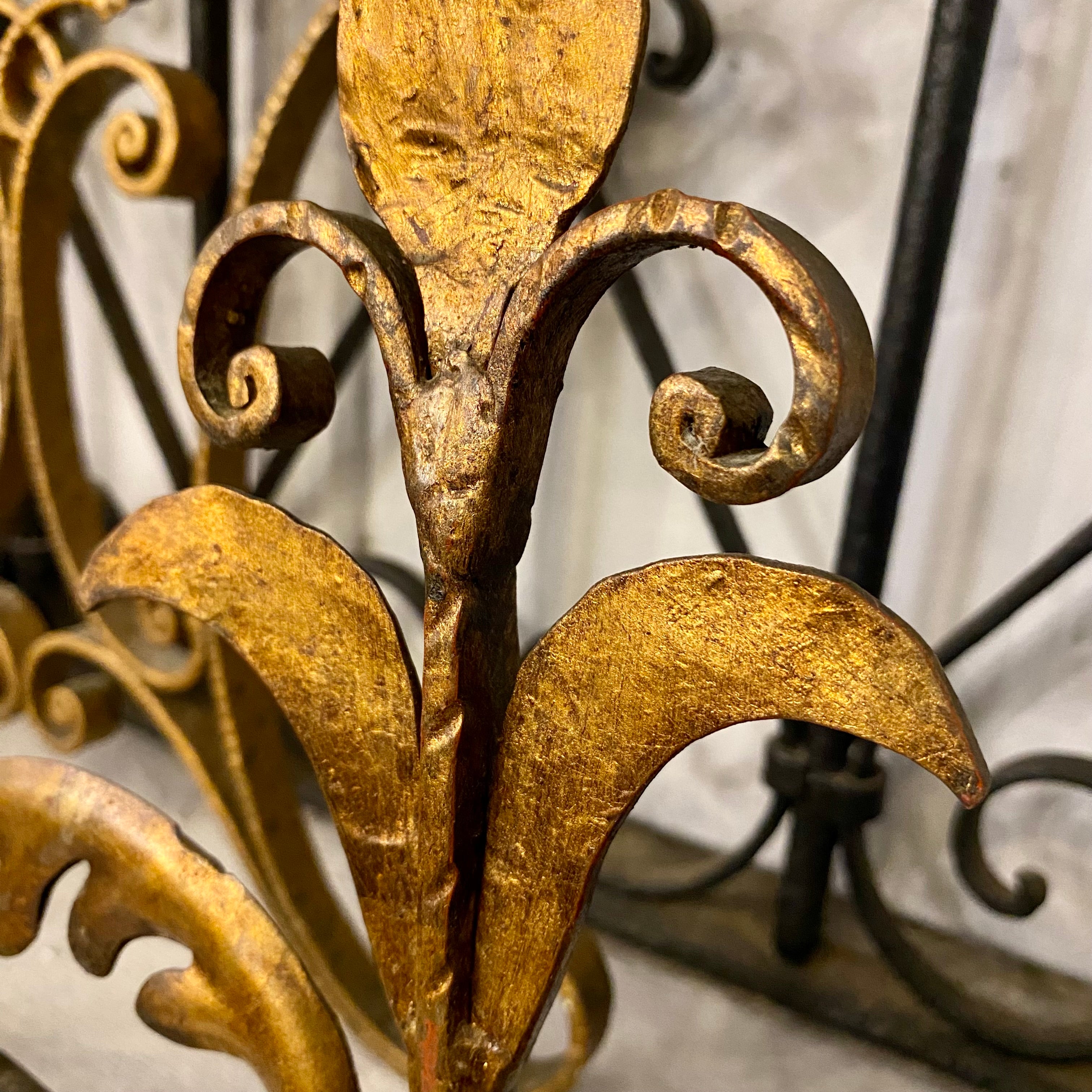 Antique French Gilt Headboard