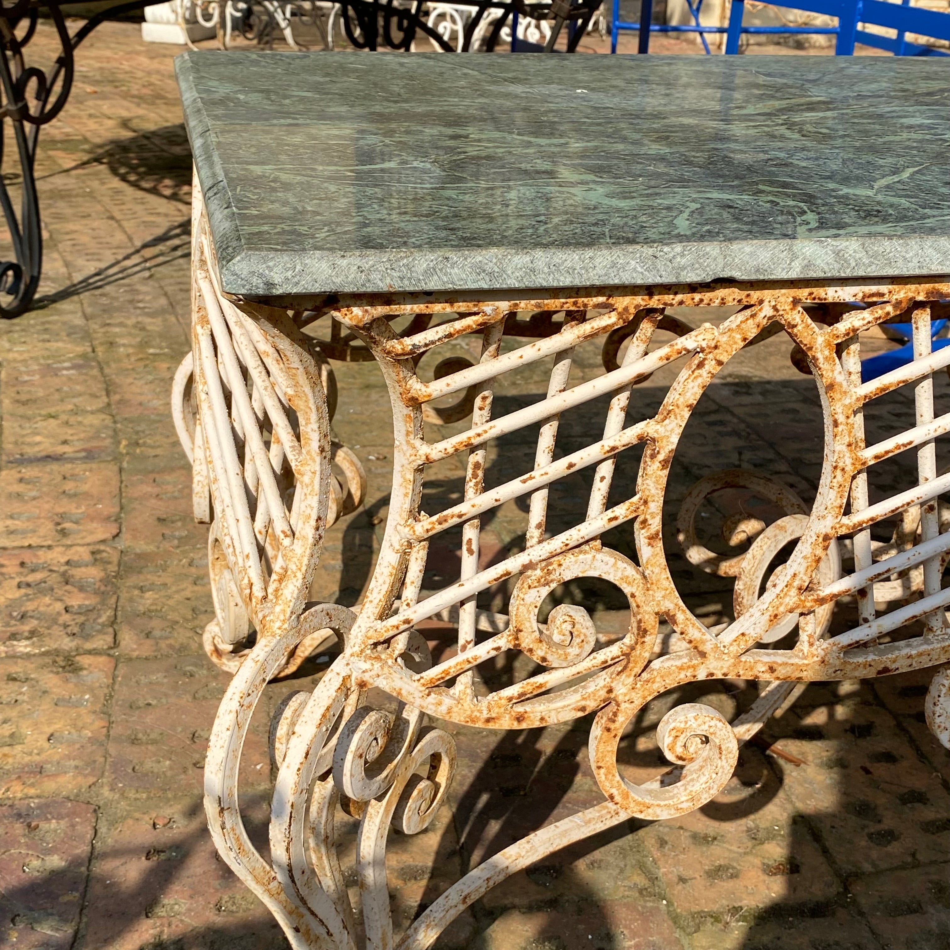 Rustic Wrought Iron Coffee Table