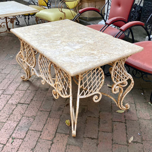 Rustic Wrought Iron Coffee Table