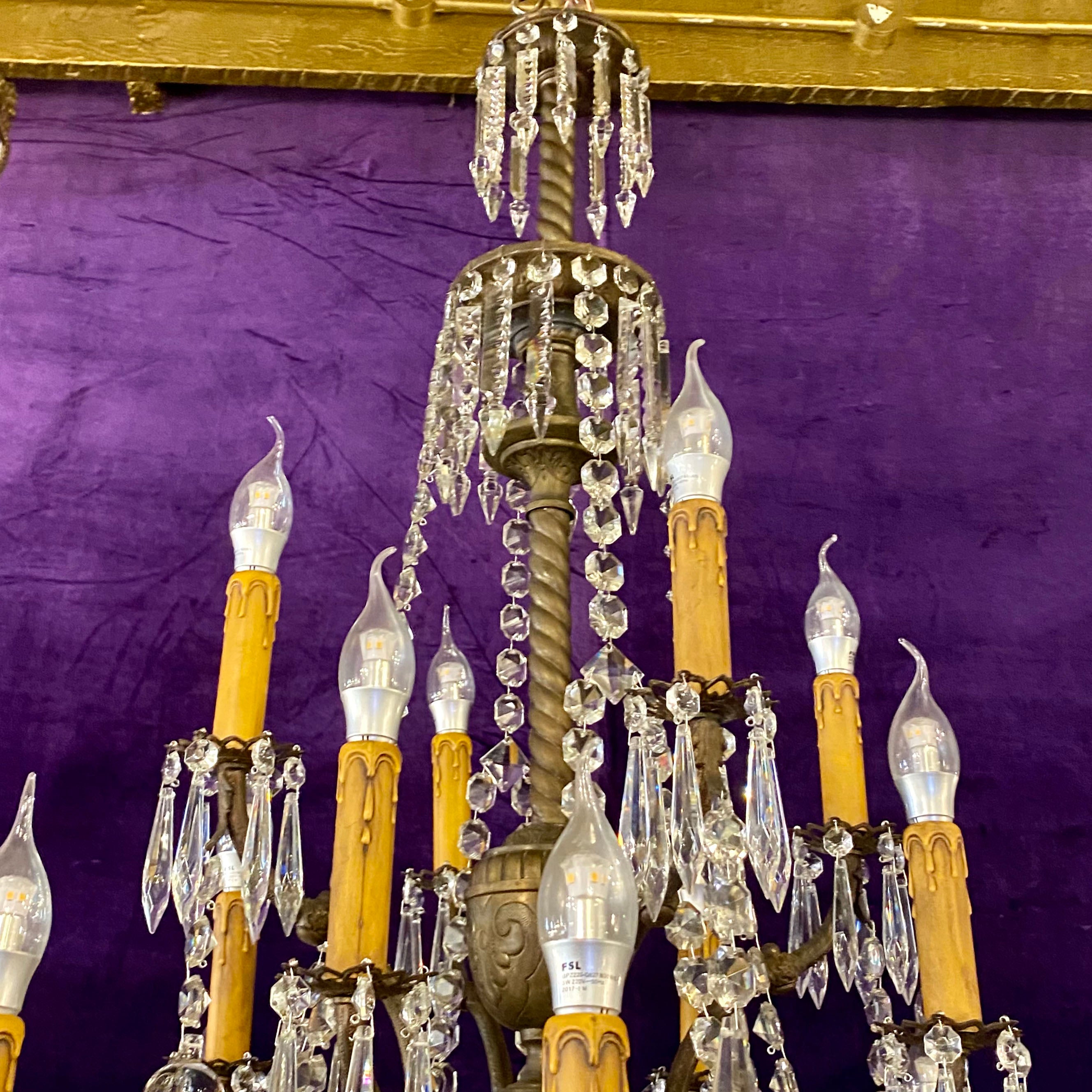 An Incredible Antique Gasolier Chandelier