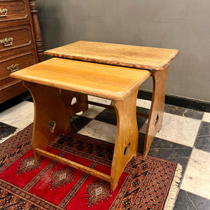 Antique Oak Nesting Stools - SOLD