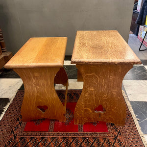 Antique Oak Nesting Stools - SOLD