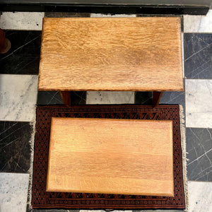Antique Oak Nesting Stools - SOLD