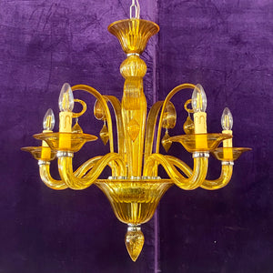 Vintage Venetian Glass Chandelier