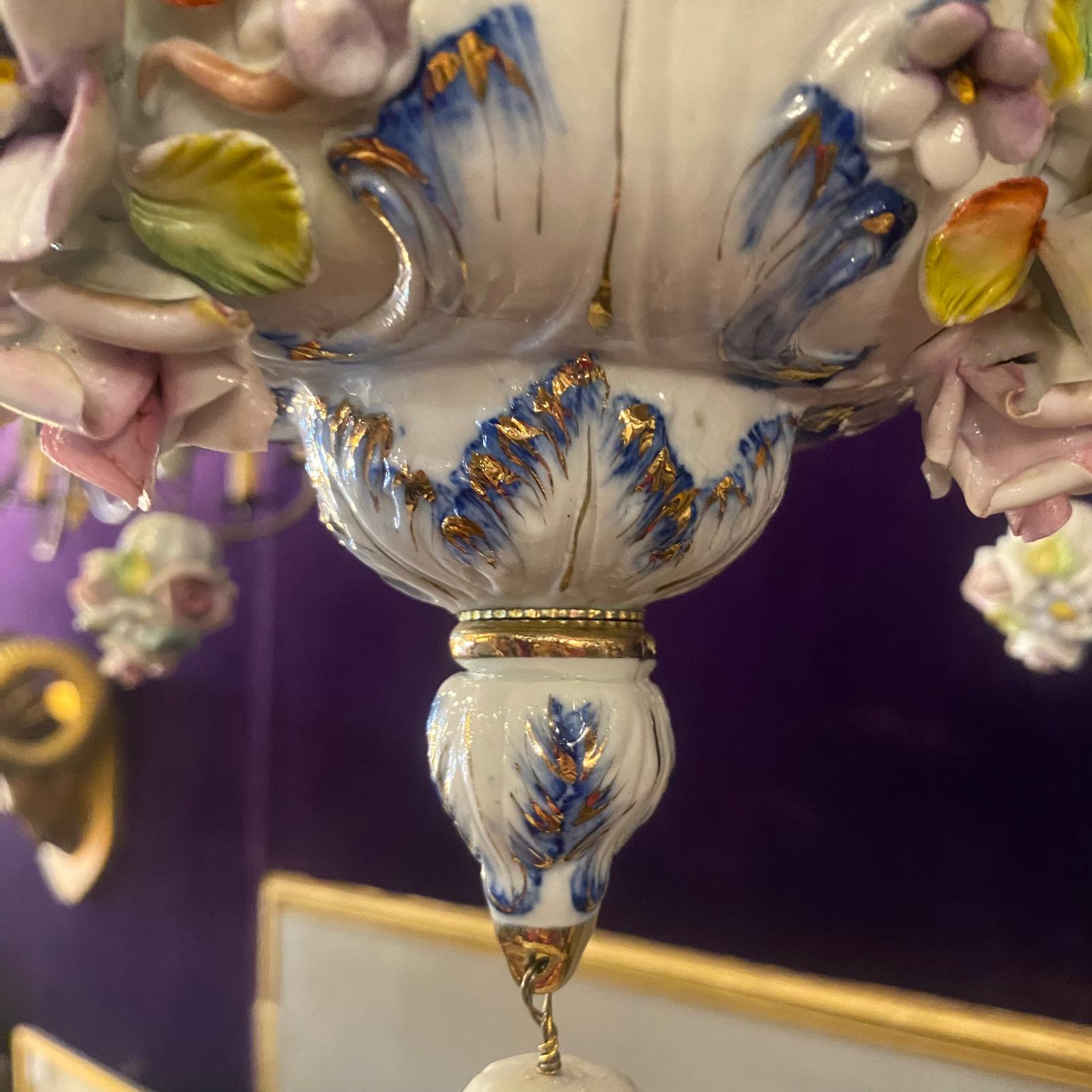 Beautiful Antique Porcelain Chandelier