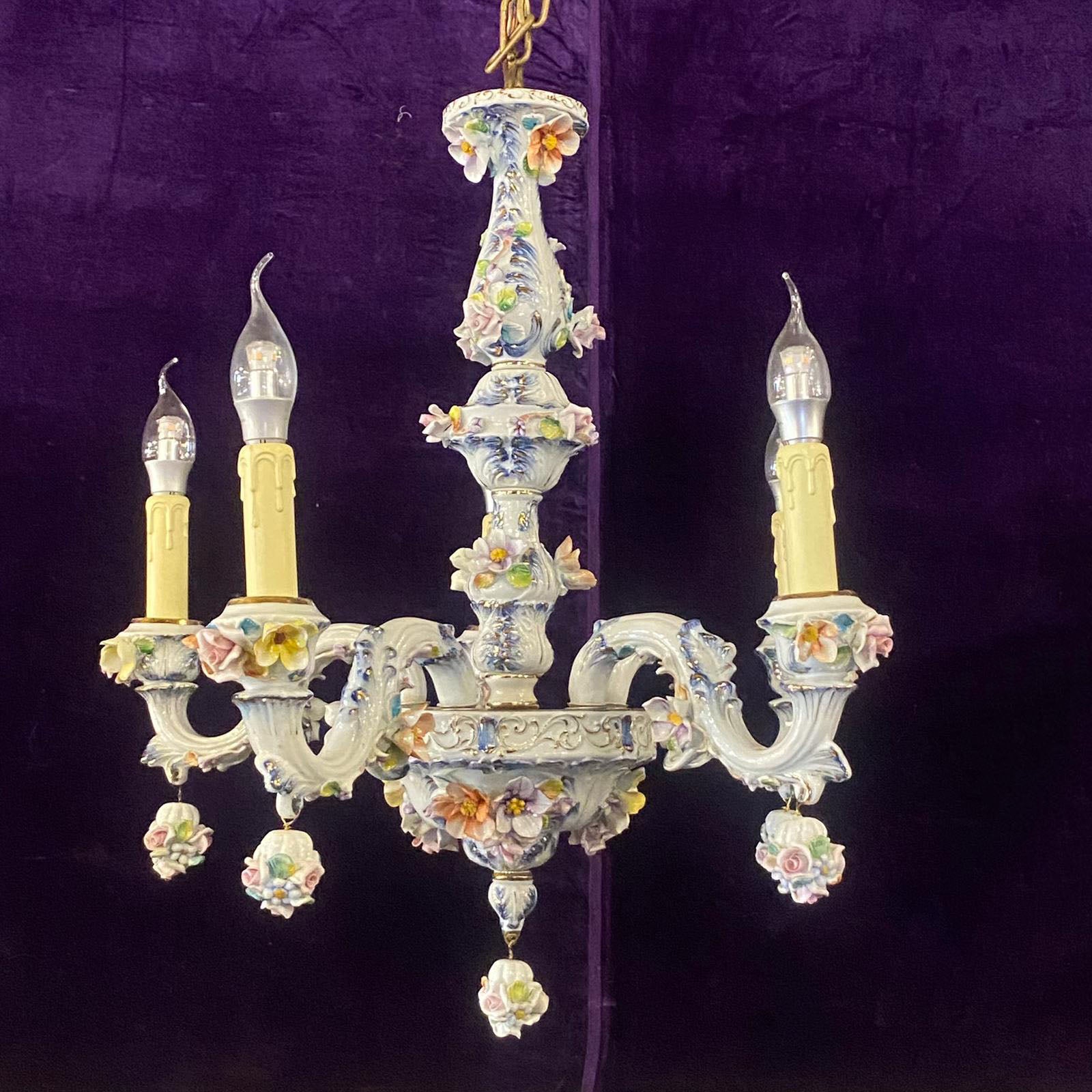 Beautiful Antique Porcelain Chandelier