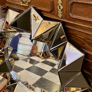 Modern Faceted Mirror