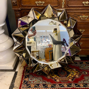 Modern Faceted Mirror