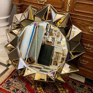 Modern Faceted Mirror