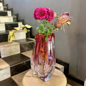 Stunning Pink Murano Glass Vases